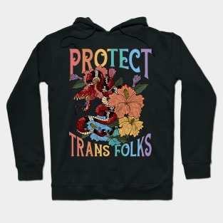 Protect Trans Folks Protect Trans Rights Gift For Men Women Hoodie